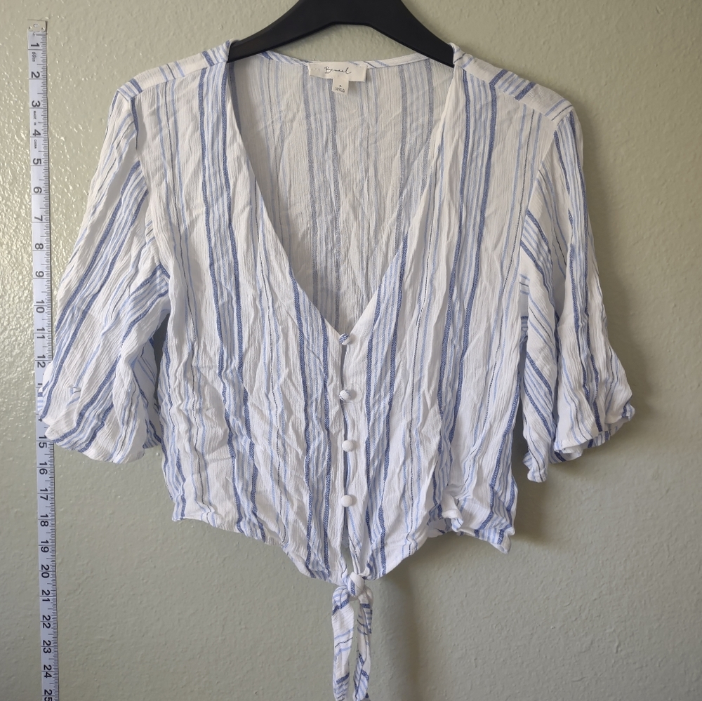 Coastal tie waist crop top - Picture 1 of 3